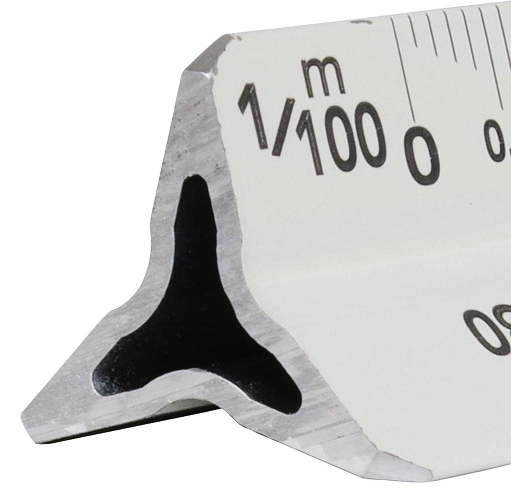 Niigata Seiki SK Сделано в Японии Алюминиевые треугольные весы Kaidan Весы для землемеров и землеустроителей 15 см Белые TSIA-15KD