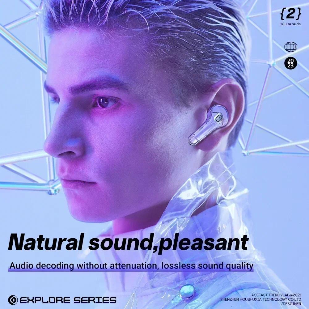 НОВЫЕ беспроводные наушники T8 TWS Bluetooth 5.3, спортивные игровые гарнитуры, наушники-вкладыши с шумоподавлением, сенсорное управление басами для телефона