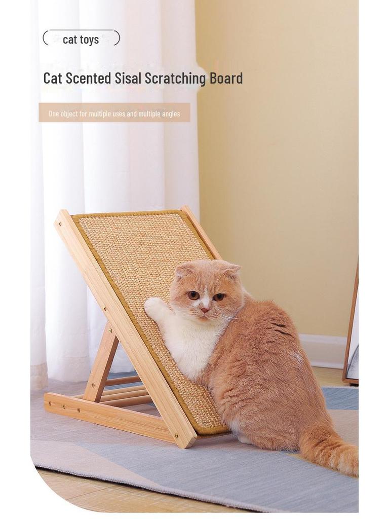 Sisal Cat Scratching Board and Climbing Ladder – Dandruff-Free, Sofa-Friendly, Durable Pet Toy for Cats and Dogs
