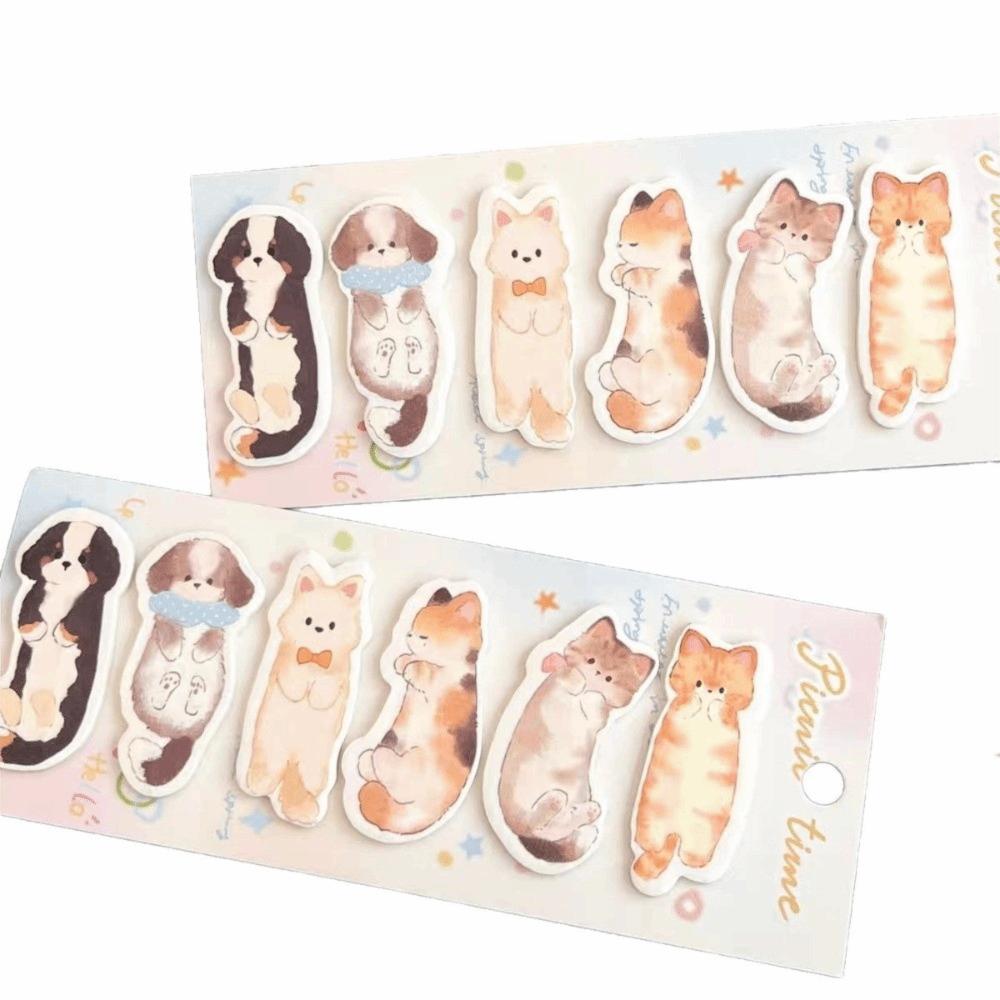 Cartoon Animal Sticky Notes Note Mark Memo Pads New Cat Index Tabs School Stationery