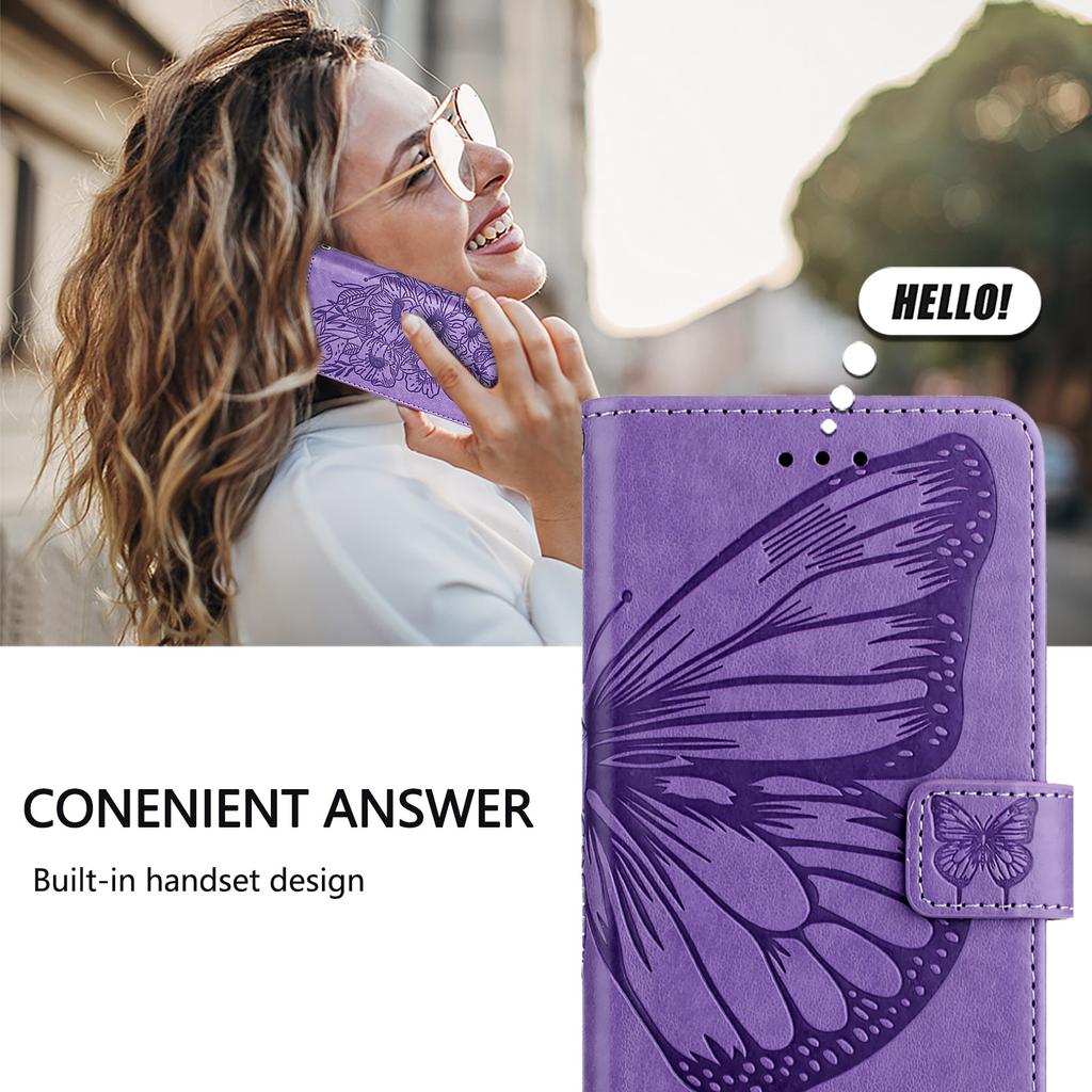 8-Color Butterfly-Patterned PU Leather Phone Wallet Case for Tecno Series.Camon 19,20,30,40,Pop 6,Pop 7,Pop 8,Pop 9,Spark 7,8,9,10,20,30,Spark Go...