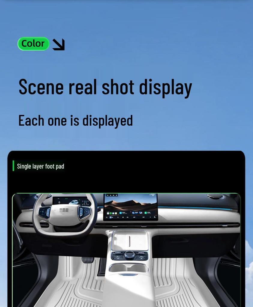 TPE Коврики в салон Geely Galaxy Starship 7 с полным покрытием - Соответствующие аксессуары для интерьера