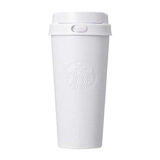 Starbucks Staba Перерабатываемый Нержавеющая сталь TOGO Логотип Термокружка Матовый белый 473мл (Модель 2026 года (473))