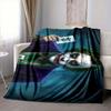 1Pc Joker'S Dark Card Flannel Blanket, Soft And Comfortable, Casual Warm, Camping Travel, Christmas, Halloween Xmas Gift S127