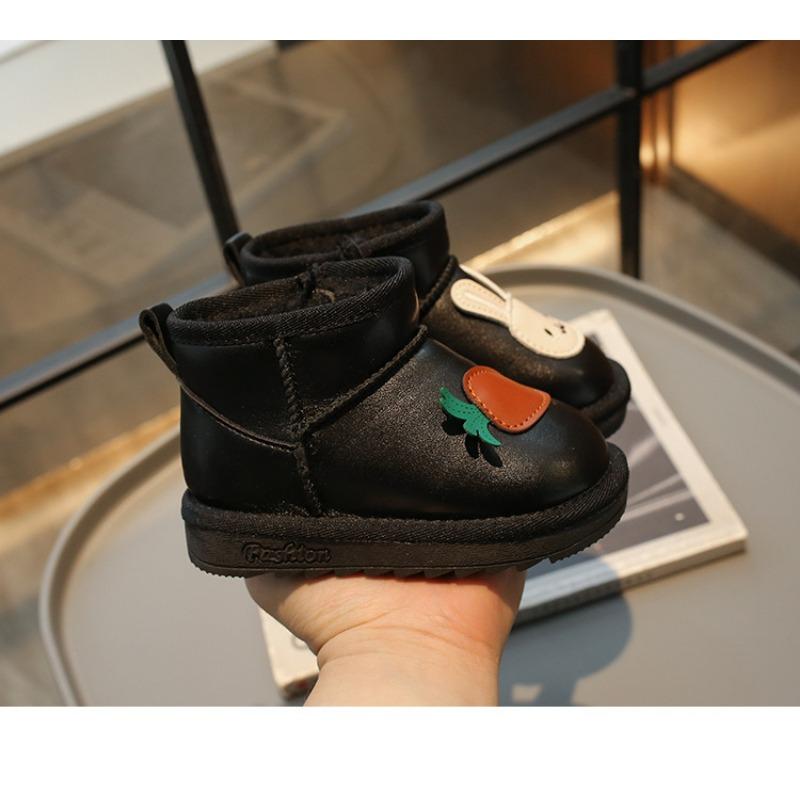Корейская версия милые детские зимние ботинки зимние новые теплые детские ботинки короткие ботинки