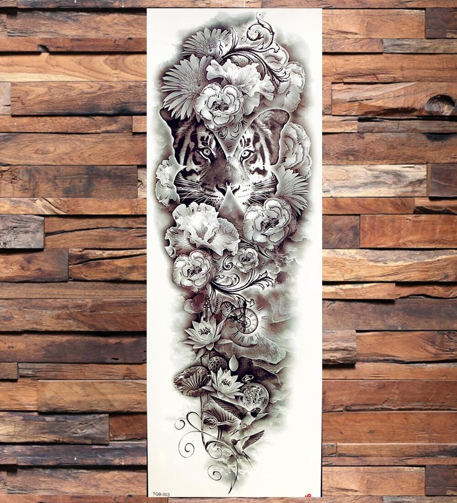 3D Солдат ВВС Вся Рука Временные Татуировки Наклейка Для Мужчин Женщин Взрослых Военный Корабль Компас Поддельный Рукав Татуировки Татуировки Бедро