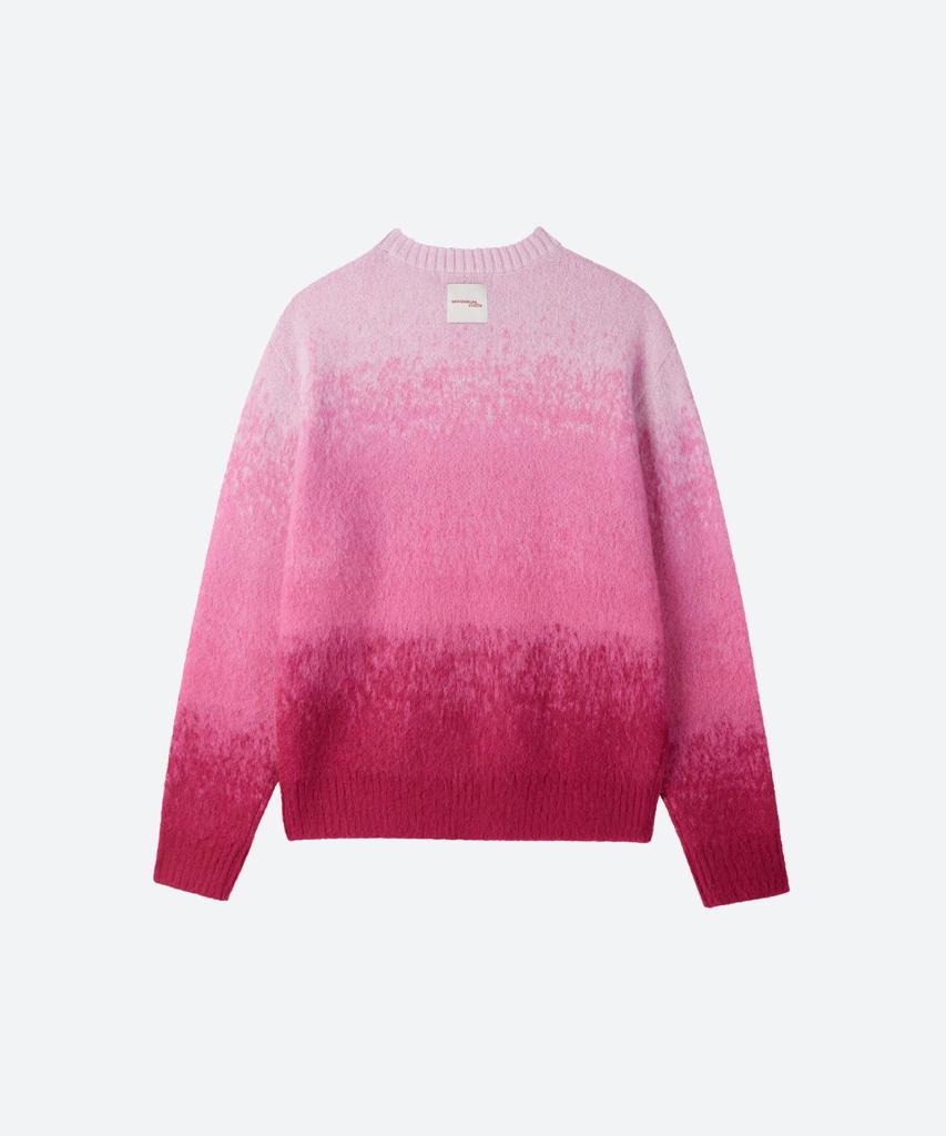 MOONSUN M.C Unisex, Gradation Hairy Knit / Pink