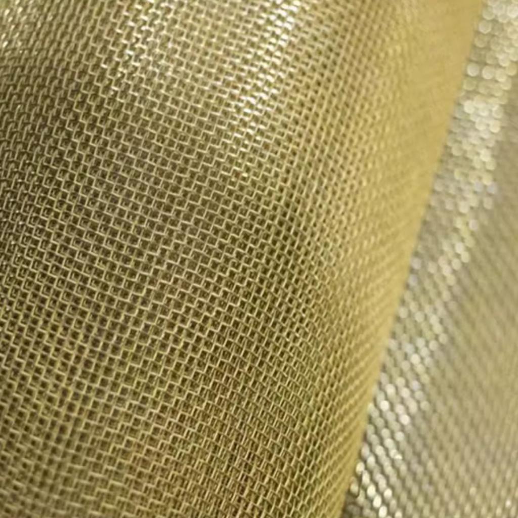 Медная сетка 6-250 ячеек Медная латунная плетеная проволочная экранирующая сетка Металлическая сетка Тонкая латунная немагнитная сигнальная сетка