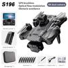 New S196 Professional RC Drone 4k/6k 5G WIFI FPV HD ESC Dual Camera Aerial Photography Automatic Return GPS Obstacle Avoidance Quadcopter Toy Gift