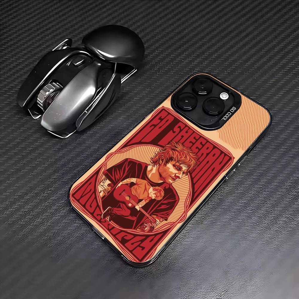 Чехол для телефона singer E-Ed Sheeran для iPhone 17, 16, 15, 14, 13, 12, 11 Plus, Pro Max Цветной Посеребренный Внутренний Чехол