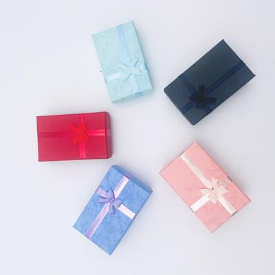 12 шт./лот, набор из разных цветов, кольцо, ожерелье, коробка, безделушка, футляр для ожерелья, держатель для сережек, упаковка 5*8, подарочная коробка