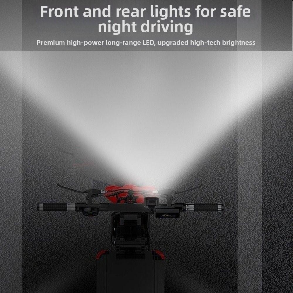 Type-C Rechargeable LED Bike Light Combo Cycling Safety Lights Night Commuting Cycling