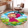 cartoon animation Pattern Round Rug, Indoor/Outdoor Mat, for Picnic, Gameroom, Bedroom, Office, Living Room, Home Decor Carpet, Birthday Gift