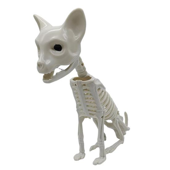 Halloween Animal Skeletons Dog Bat Frog Scorpion Spider Snake Rat Bone Skeletons for Halloween Party Haunted House Graveyard Scene Decoration