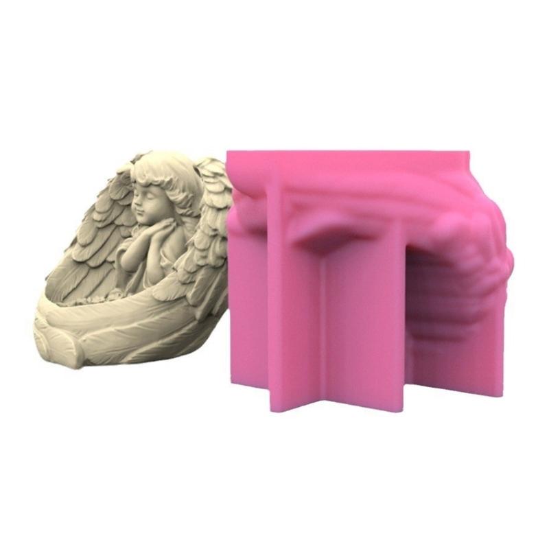 Silicone Candle Holder Moulds Angel Girl Shaped Silicone Candle Stand Moulds Perfect Gift for Crafts Enthusiasts