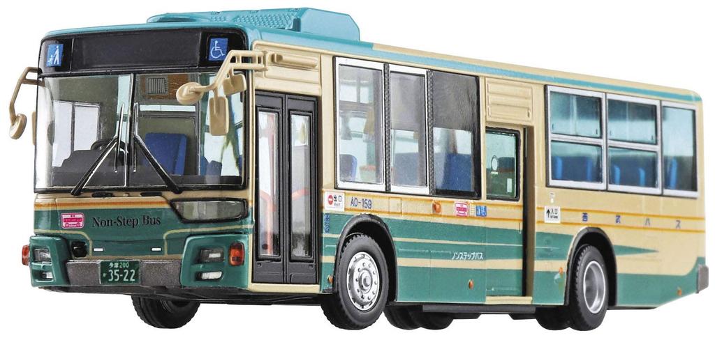 Серия рабочих машин Aoshima Bunka Kyozaisha Mitsubishi Fuso MP38 Aerostar, пластиковая модель 1/80 №6 (Автобус Сейбу)