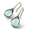 Drop-shaped Inlaid Opal Earrings Four-color Simple Gemstone Fashion Korean Jewelry Accessories for Women Designer Earring