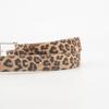 Trendy Leopard Print Genuine Leather Belt for Women with Pin Buckle High-quality Versatile Simple Jeans Decorative Belt for Women