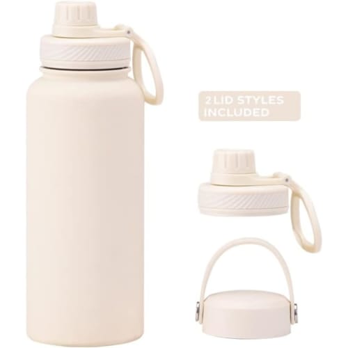 Термос для воды 1 литр, 1000 мл, нержавеющая сталь, кружка-термос, спортивная бутылка, бутылка для напитков, стильный, вакуумная изоляция, сохраняет горячим или холодным, прямой D