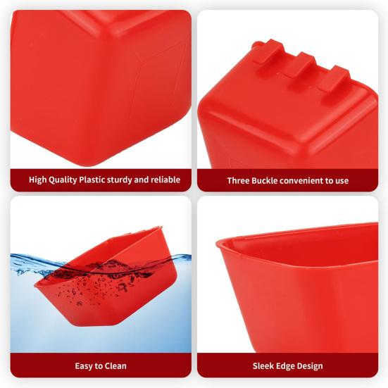 5 шт., чашки для клеток для кур, подвесные кормушки для птиц, миски для воды с крючками, миски для корма для кроликов, голубей, мелких животных