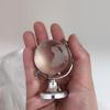 1pcs Globe Desktop Ornament Mini Crystal Ornaments Desk Decoration Crafts Christmas Decorations for House Office Accessories