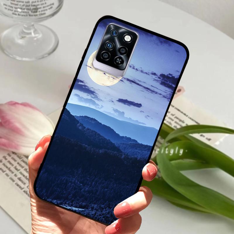 Чехол для Infinix Note 10 Plus Черный Мягкий силикон ТПУ Задняя крышка Для Infinix Note10 Pro NFC Чехол для телефона Note 10 Pro Plus Бампер