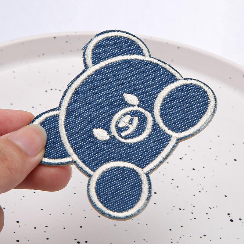 Самоклеящиеся термоаппликации «Мишка» для джинсов, рубашек, брюк и сумок