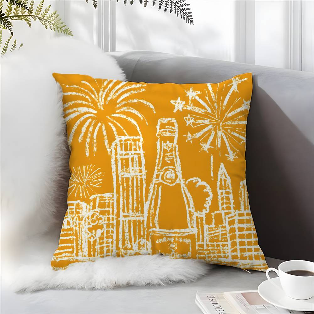 Бренд шампанского Veuve Clicquot-C Наволочка Комфорт Диван-кровать Шелковистая Элегантная Невидимая молния На заказ Декоративная c