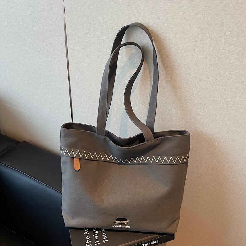 Повседневная холщовая сумка женская новая модная сумка-тоут студенческая классная универсальная сумка через плечо