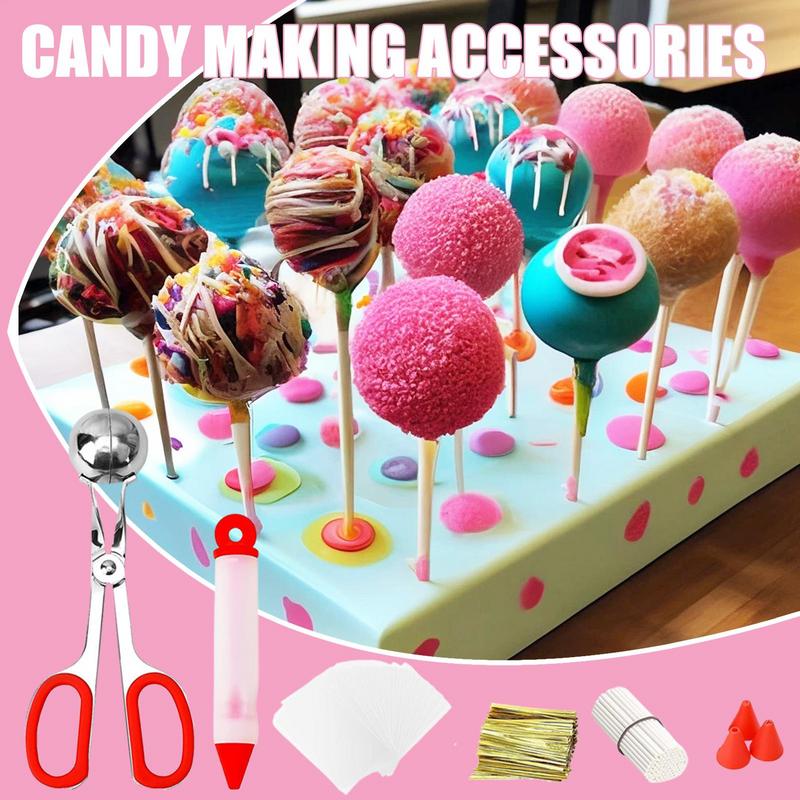 Набор для выпечки кейк-попсов Многоразовый набор для изготовления леденцов на палочке Забавный набор для украшения кейк-попсов Принадлежности для кейк-попсов для свадебных вечеринок Дней рождения