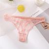 Women's Panties Sexy Low-Waist Women's G-String Thong Panties Lace Hollow Out T-Back Underwear Net Yarn Female Lingerie Knickers