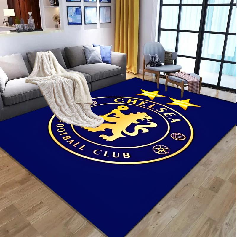 Chelsea F.C Pattern Rug, Indoor/Outdoor Mat, for Picnic, Gameroom, Bedroom, Office, Living Room, Home Decor Carpet, Birthday Gift