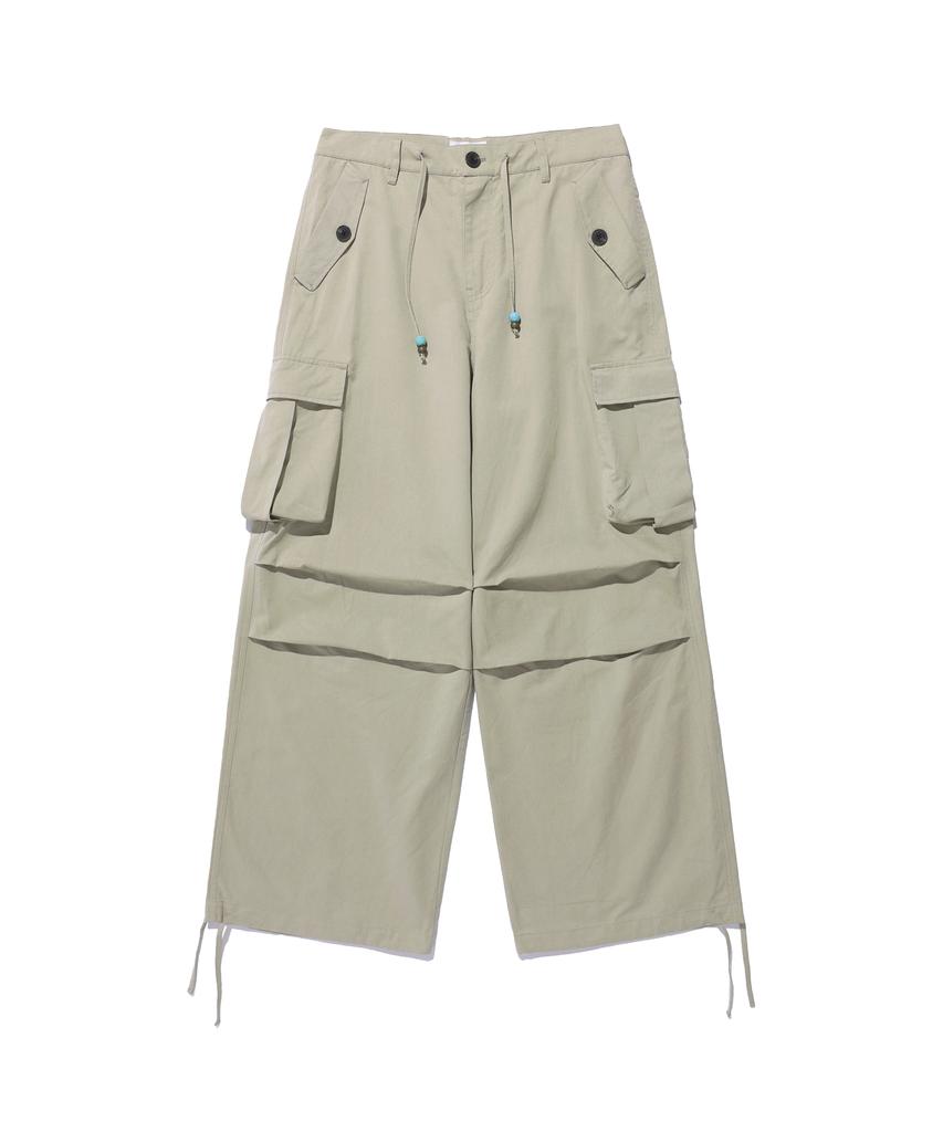 PHYSICAL DEPARTMENT Cotton Twill Cargo Pants_Green Beige