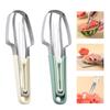 3 In 1 Watermelon Cutter Slicer Fork Stainless Steel Melon Cutter Knife Fruit Fork Kitchen Tool Easy To Clean