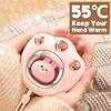 USB Rechargeable 1200Mah Lovely Cat Paw Cute Portable Hand Warmer Quick Heating Winter Hand Heating Stove Warmers