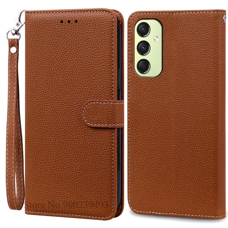S24FE S24 FE Чехол Для Samsung S24 FE Чехол Кожаный Чехол-Книжка с Кошельком Для Samsung Galaxy S24 FE Чехол S 24 FE Чехлы Coque Fundas