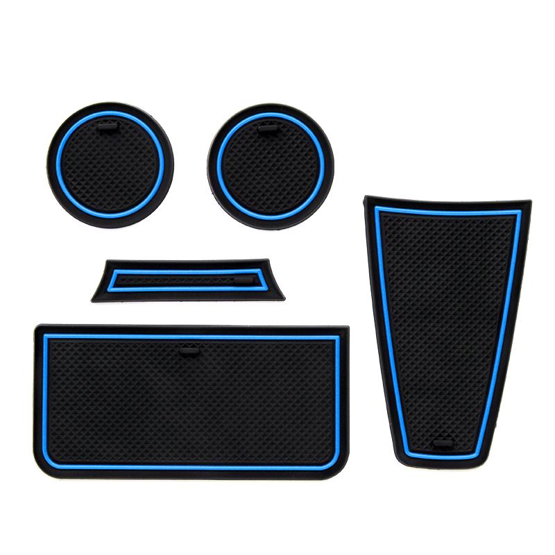 Противоскользящий коврик для паза под стакан для Lada KALINA, нескользящий коврик, аксессуары, накладка на дверь, 5/12 шт., ПВХ-подставка