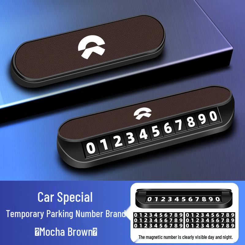 Временная парковочная карта Nio для моделей ES6, ES8, EC6, ET5, TE, T5: Передвижная табличка с номером автомобиля и телефоном