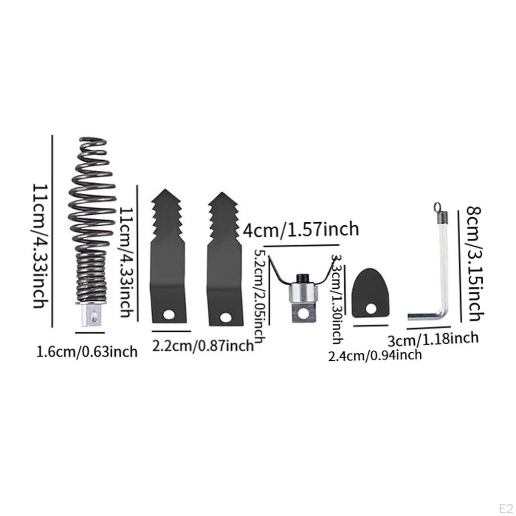 5 шт. комбинированные режущие головки для прочистки труб, сантехнический инструмент, головки для прочистки труб