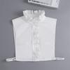 43 Styles Fake Collar Stand Lapel Shirt Detachable Collar Women Lace Floral False Collar Half Shirt Blouse Faux Col
