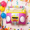 Disco Party Balloons Inflatable Sunglasses Roller Skate Boombox Balloons 80s 90s Retro Color Foil Balloons for Disco Theme Birthday Party Supplies
