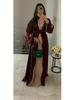 Платье-халат макси с бантом Pure Beauty - Loriya 2025, стиль Европа, Америка и Ближний Восток, модель LR962