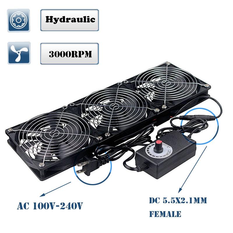 Вентилятор охлаждения 120 мм, 3000 об/мин с контроллером, 12 см, 12 В, 220 В, BTC, корпус машины, шкаф для рабочей станции, радиатор, серверный вентилятор