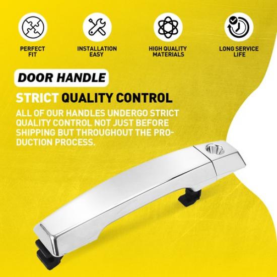 2x Exterior Front Door Handle Fits 2004-2015 Nissan Titan/2005 06-2015 Armada EA