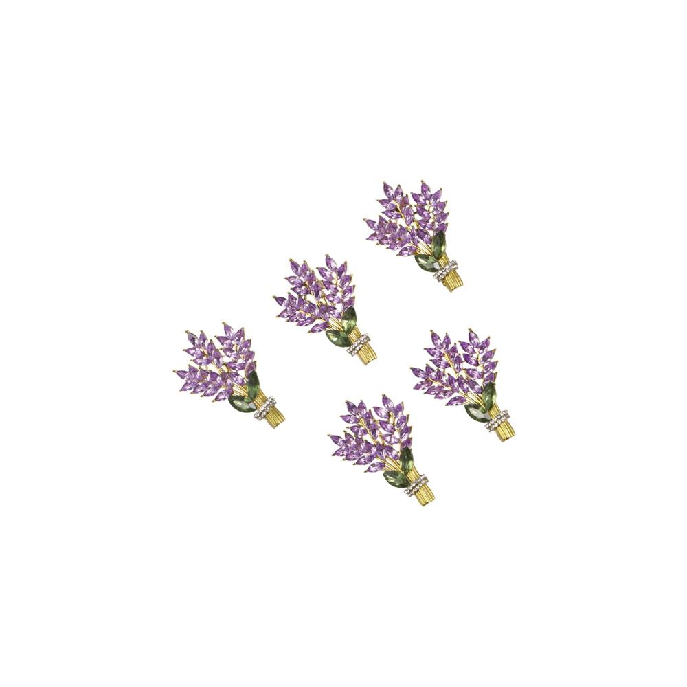 Lavender Lavender Brooch Flower Crystal Lavender Lapel Pins Lavender Women Brooch Women
