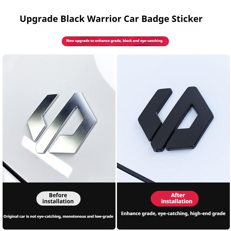 For Leapmotor B10 B01 Lafa5 C10 Car Blackening Modification Logo Letters Front Rear Automotive Badges Modification Sticker