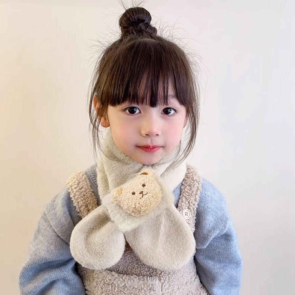 Thick Kids Winter Scarf Plush Baby Shawls Fashion Neck Warmer Outdoor