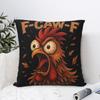 Funny F-Caw-F Chicken Fcawf Pillowcase Product Printed Cushion Cover Pillow Covers Home Decor Zippered Multiple Sizes