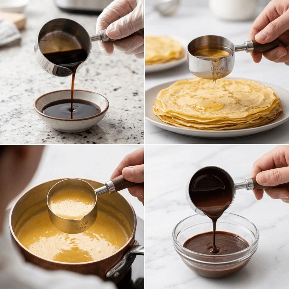Handle Sauce Cup with Handle Rustless Steel Hold Cup Seasoning Mug Steak Sauce Serving