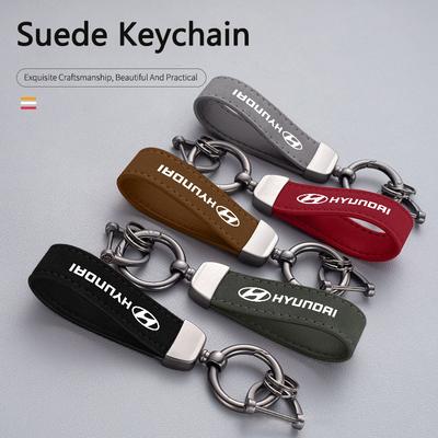 Модный Брелок-подвеска для ключей автомобиля из замши для Hyundai i30 tucson accent hyundai i20 ix35 Аксессуары для интерьера